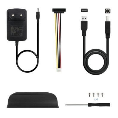 Boîte externe 3.5" Usb 2.0 Tqe-3520b Pour Hd 3,5" Ide-sata Usb 2.0 Noir