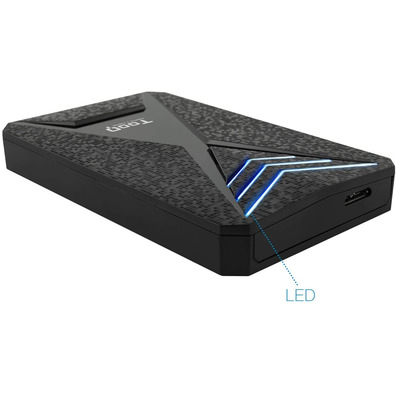 Caja Externa Gaming 2.5''SATA USB 3.1 TooQ TQE-2550BL Azul