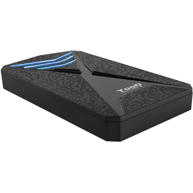 Caja Externa Gaming 2.5''SATA USB 3.1 TooQ TQE-2550BL Azul