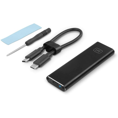 Caja Externa SSD M. 2 1Life USB-C Negra