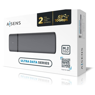 Caja Externa SSD M. 2 SATA USB 3.2 AISENS Gris ASM2-002G