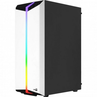 Caja Gaming Semitorre Aerocool Bionic V1 RGB Blanca