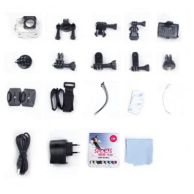 Chambre des sports rouges SJCAM SJ4000 V2