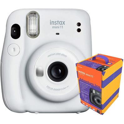 Cámara Fujifilm Instax Mini 11 Blanco Adventure Box