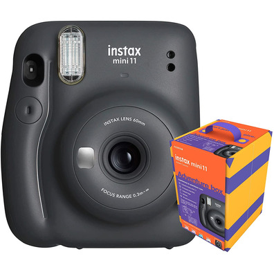 Cámara Fujifilm Instax Mini 11 Negro Adventure Box