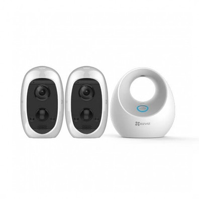 Cámara IP Wifi Ezviz C3A Duo Pack + W2D Blanco