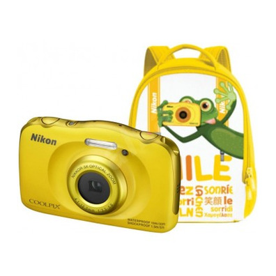 Nikon Submersible Coolpix W100 jaune + caméra Mochila
