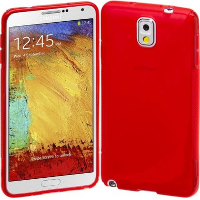 Rubber Case for Samsung Galaxy Note 3 Rouge