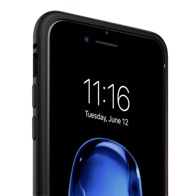 Boîtier magnétique avec verre trempé iPhone 7/8 Noire