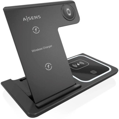 Chargeur Inhalamber 3 en 1 (15W) Aisens ASCH-15W3WC043-BK