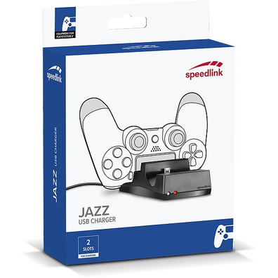 Jazz USB twin chargeur Speedlink pour PS4