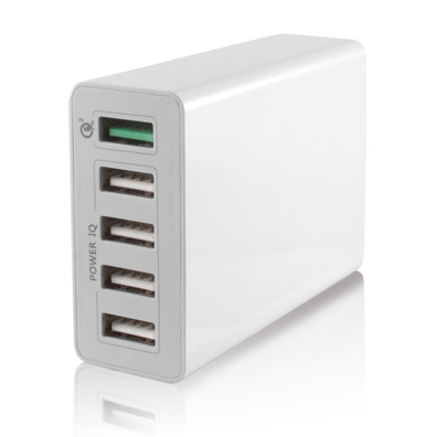 CARGADOR RED QUICK & SMART 5 USB KSIX 3.0 et CHARGE INTELLIGENTE