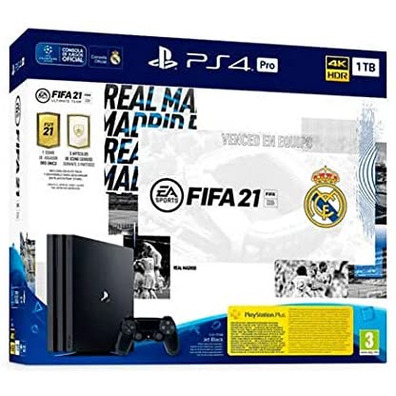 Consola Playstation 4 Pro 1 To Real Madrid Edition + Fifa 21