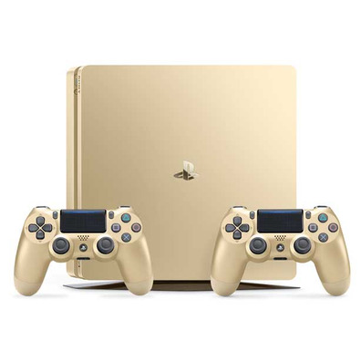 Playstation 4 Slim (500 GB) + 2 Dualshock 4 V2 Gold