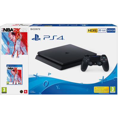 Consola Playstation 4 Slim (500 Go) Black + NBA 2K22