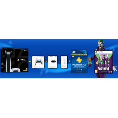 Playstation 5 Digital + Command + Accesories + Fornite