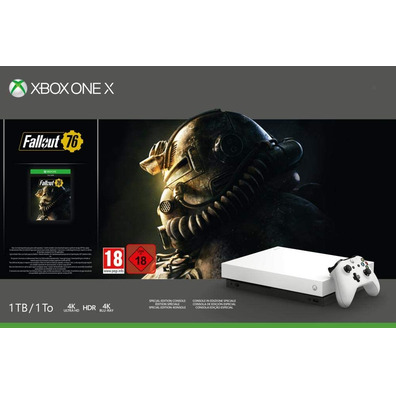 Consola Xbox One X 1 To Robot White + Fallout 76