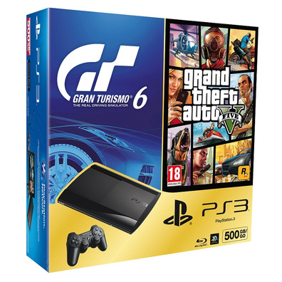 Console PS3 500Go + GT6 + GTA V