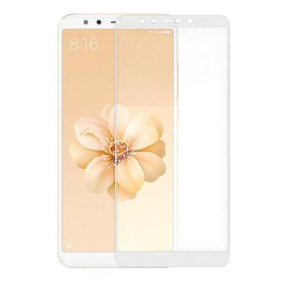 Verre Trempé Intégral (9D) - Xiaomi Mi A2 / Mi 6X Blanc