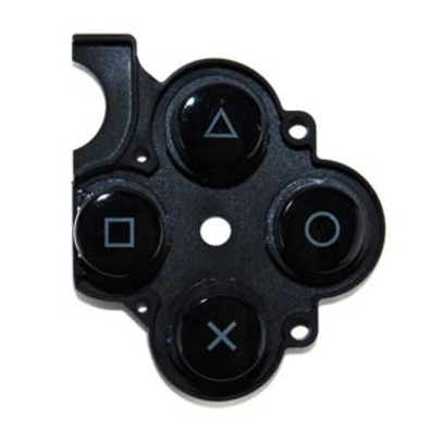 D-Pad Rubber and Buttons Black PSP Slim