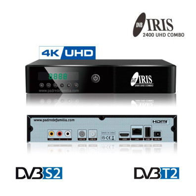 Décodeur satellite + TDT Iris 2400 UHD Combo