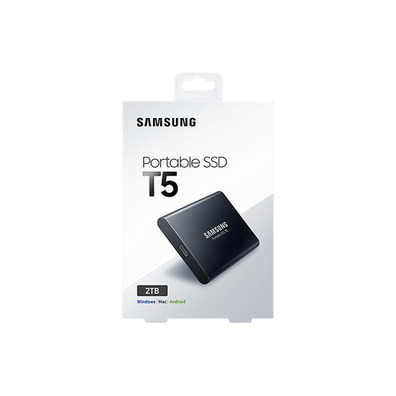 Disco duro externo SSD Samsung T5 2TB (MU-PA2T0B/EU)