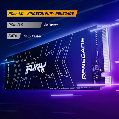 Disco Duro M2 SSD 1TB Kingston Fury Renegade PCI 4.0 NVME