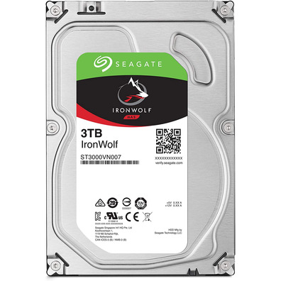 Disco Duro Seagate 3,5''3TB SATA 3 64 Mo IronWolf