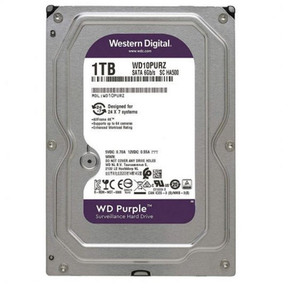 Disco Duro Western Digital Purple (Videovigilancia) 1TB 3.5''SATA 3