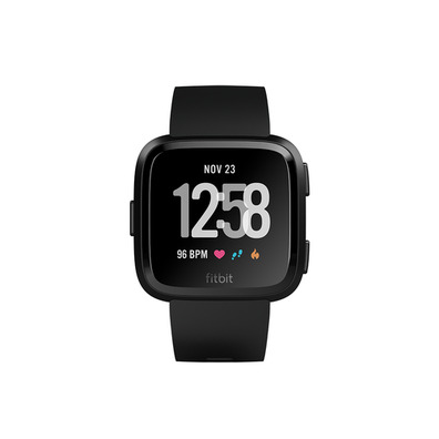 Fitbit versa smartwatch en aluminium noir/ noir