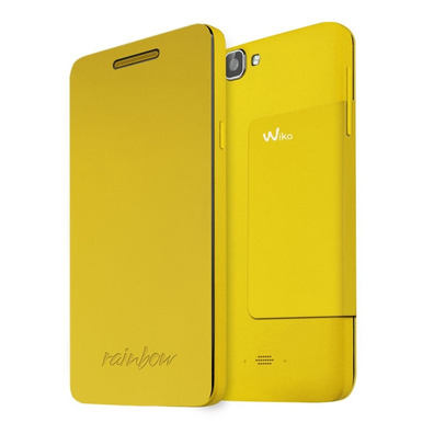 Flip Cover Wiko Rainbow Jaune