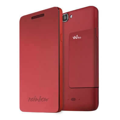 Flip Cover Wiko Rainbow Rouge