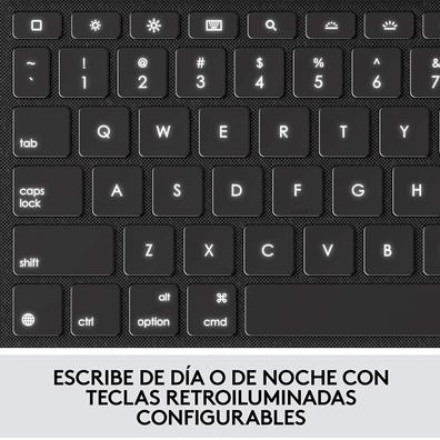 Funda con Teclado Logitech Combo Touch iPad (7ª y 8ª Gen) 10.2 " Gris