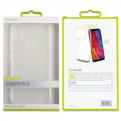 Couvercle Cristal Doux Xiaomi Mi 8 Transparente Muvit
