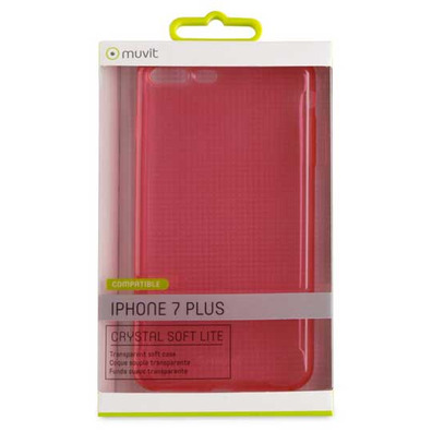 Crystal Soft Lite Case Pink Ultrathin iPhone 7 Plus Muvit