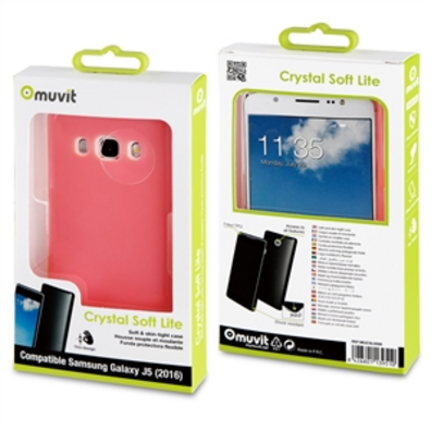Crystal Soft Cover Lite Samsung Galaxy J5 (2016) Muvit Pink
