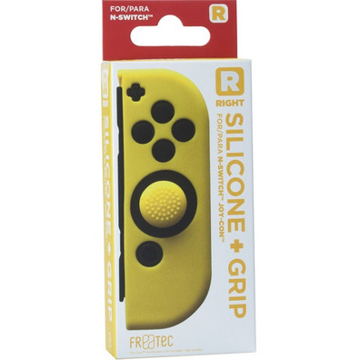 Caisse de Silicone de la Joie Avec le bouton Droit  Grip Jaune