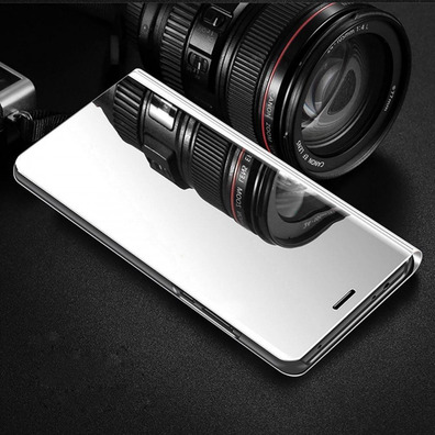 Type de livre Mirror Case pour iPhone 7/8 Argent