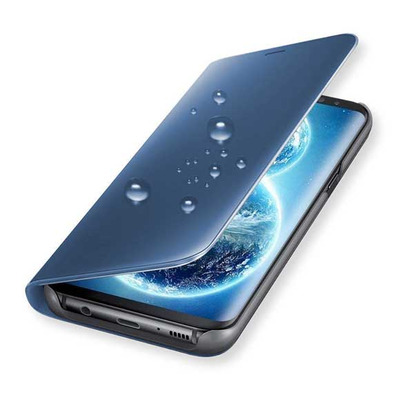 Couverture de miroir de livre - Samsung Galaxy S9 Bleu