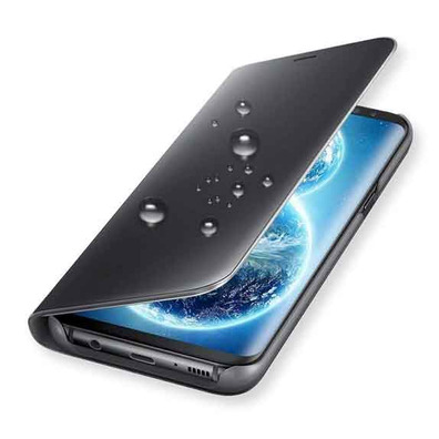 Couverture de miroir de livre - Samsung Galaxy S9 Noire