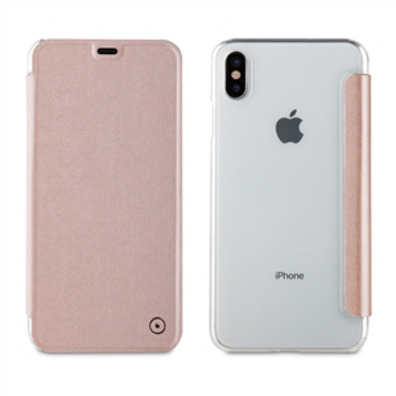 Folio iPhone XS Max muvit Rose d'Or