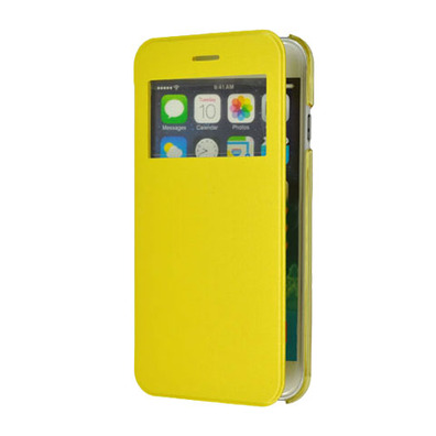 Cover for iPhone 6 with lid and window 4.7 " Blanc