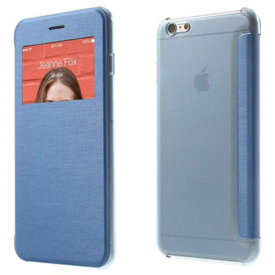 Cover for iPhone 6 with lid and window 4.7 " Violette