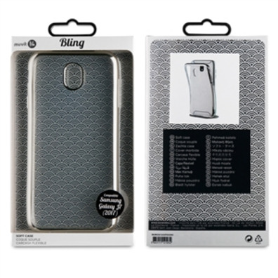 Case tpu cadre noir bling pour Samsung galaxie j7 2017 muvit vie