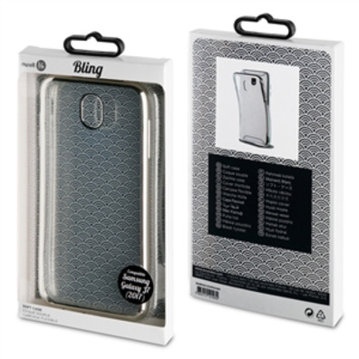 Case tpu cadre noir bling pour Samsung galaxie j7 2017 muvit vie