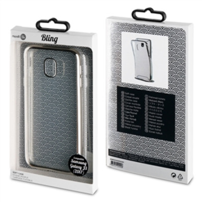 Cas TPU Marco Silver Bling Samsung Galaxy J3 2017 muvit Vie