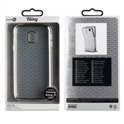 Cas TPU Marco Silver Bling Samsung Galaxy J3 2017 muvit Vie