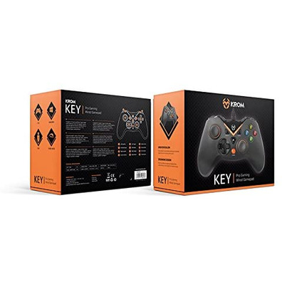 Gamepad Krom Key PC/PS3 Negro / Naranja