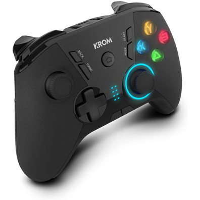 Gamepad Krom Kloud Wireless Negro PC/Switch/Android/iOS