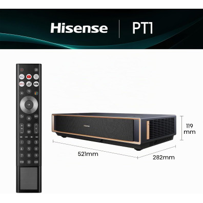 Hisense PT1 Trichroma Projecteur 4K Laser Smart Shooting TV Ultracut